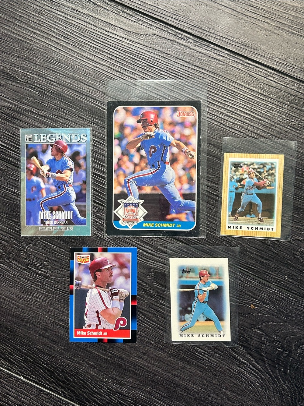Mike Schmidt Baseball Card Lot Vintage Phillies